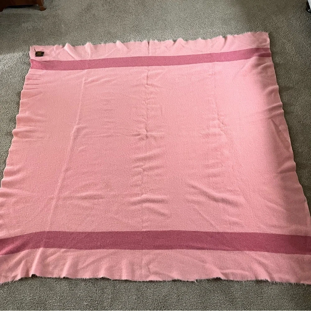 Early’s Witney 4 Point Vintage 50’s Rose Wool Blanket Made in England